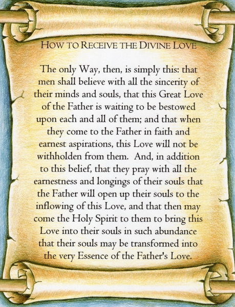 How to receive The Divine Love