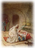 Jesus healing a sick person